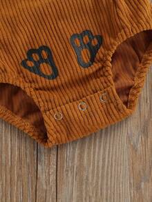 Mono de pana sin mangas con botones para bebé recién nacido, niño y niña, con diseño de conejito de dibujos animados, traje de Pascua - Cúrcuma - Ver 8