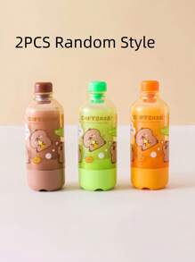 TOCHAIN 1 件/2 件/3 件随机彩色创意设计纸盒果汁瓶形状橡皮擦，高品质学生文具礼物，学校用品返校