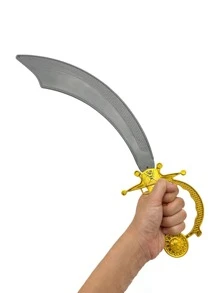 1 Pieza Espada de plástico de pirata para disfraz, decoración y utilería de fiesta