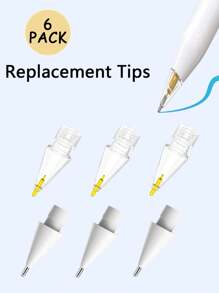 4/6/8 PCS Replacement Tips Compatible With Apple Pencil 1st/2nd Gen, Pencil Nibs Compatible With Ipad Pro Pencil 2/1 Gen - Multicolor - View 14