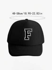 1pc Kid's 26-Letter Baseball Hat, Fashionable And Versatile Mesh Breathable Sun Hat, Suitable For Daily Outings In Spring And Summer, Suitable For Use As A Gift