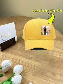 [Customizable] 1 Customizable Printed Photo, Logo, Text Baseball Cap, Trucker Hat, Unisex Design, Suitable For Parties, Holidays, Anniversaries, Collections, Durable, Cute, Vivid Colors, Y2K, Fashion, Unisex, Casual, Customized, Personalized, Unique, Ideal Gift For Him - Multicolor - View 4