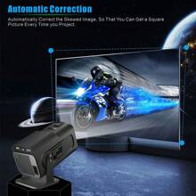 Mini Projector 4K HD 1080P Support, LCD Display, Wi-Fi Enabled,Remote Control, Table Mount, 180° Rotation, For Home Theater And Outdoor Projection - 黑色 - 查看 5