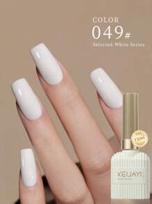 XEIJAYI 8Colors 15Ml Nude Moonlight White Nail Enamel 2025 New Yogurt Cream Soybean Milk Cream White Nail Enamel Nail Polish Gel For Nail Shop - 彩色 - 查看 2