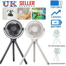 NetHong Mini Fan Stroller Pushchair Quiet Flexible Rechargeable Octopus Portable Charger - Multicolor - View 6