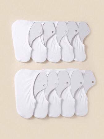 10 双儿童春夏纯色隐形船袜，吸汗休闲内衬袜子