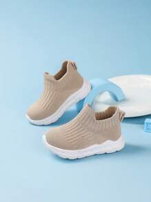 Toddlers'/Children's Breathable Soft All-Match Slip-On Deformation Casual Sneakers, Suitable For All Seasons - Khaki - View 2