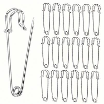 30pcs Pins, 7 Sizes Extra Large Pins - Suitable For Blankets, Sofas, Home Decor, Sweaters, Sewing, Scarves, Skirts, Crafts, Etc.