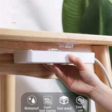 Double-Sided Adhesive Wall Hooks Hanger Strong Transparent Suction Cup Sucker Hooks  Bathroom Storage Plug Socket Holders - trắng - Xem 3