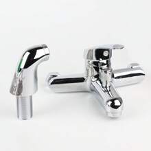 Luxury Bathroom Faucet Sink Bath Filler Tap Shower Mixer Taps + Shower Head 3-Mode Hand Held Set - Silver - View 7