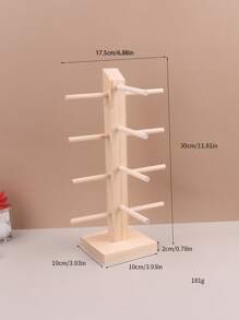 1pc High-Grade Natural Wood Eyeglasses Storage Rack With 1-6 Layers For Displaying Sunglasses And Glasses, Gender Reveal Party, Perfect For Birthdays, Weddings, Parties, The Perfect Gift For Colleagues, Friends, And Family, Back To School