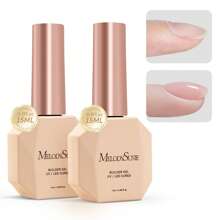 7 In 1 Clear Builder Gel Polish 15ml, All-In-One Nail Enhancement For Strong, Long-Lasting Nails, For Nails Strengthener Extension Gel Rubber Base Gel Polish - 無色 - 查看 1