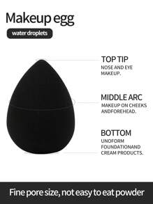 MAANGE 18pcs/20pcs/51pcs Professional Makeup Brush Set, Includes 18 Pcs Face Makeup Brushes, 1 Makeup Sponge And 1 Velvet Makeup Bag, Containing Powder Brush, Blush Brush, Foundation Brush, Contour Brush, Eyeshadow Brush, Eyebrow Brush, Eyeliner Brush And Smudge Brush. The Makeup Tools Are Made Of Soft, Skin-Friendly Fiber Material, Easy To Carry. It Is An Ideal Gift For Women And Girls. The Set Contains Various Makeup Brushes, A Perfect Combination Of Makeup Tools. - Black - View 8