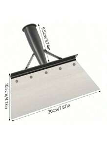 1 件装多功能花园铲，家用清洁铲，户外花园清洁铲，无柄，不锈钢，庭院除草工具（无手柄） - 銀色 - 查看 10