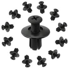 [50/100 pièces Rivets de fixation] 50/100 pièces Rivets de fixation en plastique, agrafes automobiles pour l'intérieur/l'extérieur/le coffre, vis à installation rapide pour le pare-chocs et les ailes, écrous industriels, couvrant le filetage complet