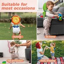 Christmas Element Baby Crawling Head Protection Pad, Adjustable Infant Head Safety Pad Backpack Suitable For Toddling And Crawling - Multicolor - View 5