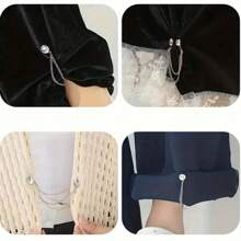 1 pezzo/3 pezzi molletta magnetiche regolabili per pantaloni e polsini - in lega resistente, molletta per orlo rimovibili adatte per pantaloni e magliette, le molletta magnetiche per l'orlo dei pantaloni possono accorciare la lunghezza senza cucire, molletta magnetica forte