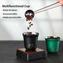 Bincoo Stackable Insulated Espresso Cups Set,2 Pack Stainless Steel Double Wall Insulated Coffee Cups Demitasse Cups For Drinking