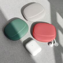 Siliconen oortelefoon opbergtas, compacte draagbare portemonnee datakabel organizer box bedrade oortelefoon siliconen etui, voor koptelefoons, sleutels, lippenstift, USB-kabels, kleine accessoires