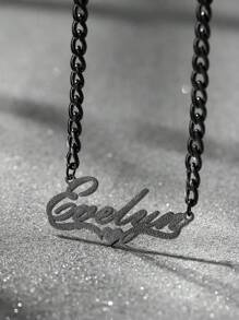 Damskie kolczyki z bambusa na zamówienie Klasyczne przesadzone spersonalizowane duże okrągłe kolczyki ze stali nierdzewnej Męskie 5 mm łańcuszek kubański Gruby łańcuszek Wisiorek w kształcie serca Zestaw biżuterii dla pary Prezent świąteczny dla rodziny, Czarny, Stylowy, Kolorowy, Vintage, Hipster, Prosty, Y2k, Moda z lat 2000., Gotycki, Punk, Niestandardowy, Spersonalizowany, Unikalny, Idealne prezenty dla niego, Idealne prezenty dla niej, Jej, Chłopaka, Dziewczyny, Taty, Mamy, Rodziny, Przyjaciół, Na rocznice, Na urodziny, Na ukończenie szkoły, Na bal maturalny, Na imprezę, Biżuteria damska