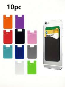 Cell Phone Wallet Silicone Stick On Card Holder Back Phone Adhesive Back Of Cell Phone Wallet For Check ID Business Card Compatible Works With Most Smartphones Minimalist Universal Adhesive Phone Back Bag Phone Back Wallet Pocket Compatible With Most Smartphones And Protective Cases Card Covers For Vacation Card Holder Wallet Business Card Holder Credit Card Holder Women For Women For Men Card Wallet Magsafe Wallet Cell Phone Purse Cellphone Bag - Multicolor - View 12