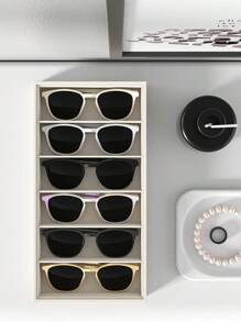 6 Grid Home Sunglasses Jewelry Storage Box