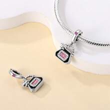 925 Sterling Silver Women's Jewelry Lipstick Perfume High Heels Imitation Series Charms Dress And Flower Charms Red High Heels Charms Suitable For Women's Bracelets DIY Jewelry Making And Daily Clothing Matching Jewelry Decoration Suitable For Girls