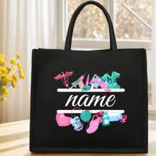 2025 New Customizable Alphabet Medical Worker Tote Bag | Linen Lining | Nurse First Aid Kit Doctor Commuting Equipment | Machineable Multi-Functional Mommy Bag, Linen Bag For Wallet