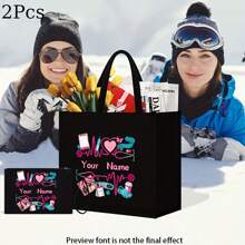 Custom Nurses-Themed 2pcs Tote & Makeup Bag Set - Lightweight, Fabric With Fixed Shoulder Strap For Shopping, Travel & Beach,Multifunction,Versatile,Large Capacity,Lightweight,Functional,Practical,All-Purpose,Colorful,Cute,Adorable,Contracted,Funny,Kawaii,Y2K,Minimalist,Commuting,Business Casual,Basics,Custom,Personalized,Unique,Customized,Ideal Gifts For Him,Ideal Gifts For Her,Her,Boyfriend,Girlfriend,Family,Friends,For Anniversaries,For Birthdays,For Holiday/ Vacation,For Outdoors/Outings/Travel/Hiking/Stadium/Sports/Climbing,For Business/Commute/Work/Office,Travel