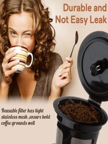 1pc Refillable Coffee Filters/Cups,Reusable K CUP,Coffee Stainless Mesh Solo Filter Replacement For Brewers 1.0 Or 2.0 Machine - Multicolor - View 2