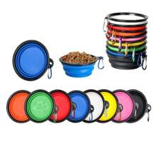 畅销书 猫/狗爱好者礼物和狗/猫妈妈爱宠物折叠碗,TPE 猫/狗爱好者礼物和狗/猫妈妈爱宠物旅行户外饮水便携式可扩展狗爱好者和狗妈妈爱碗 - 彩色 - 查看 13