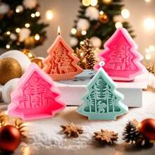 Christmas Tree, Santa Claus, Reindeer Silicone Mold, Minimalist And Practical Multi-Purpose