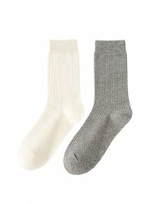 1pair/2pairs/3pairs/6pairs Women's Random Color Fashionable Bubble Pile Socks, Comfortable, Breathable, Classic, European Style, Knee-High, Casual Scrunch Socks, Fall
