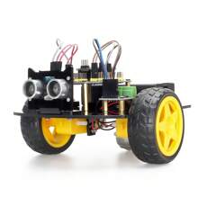TSCINBUNY Popular 2WD Mini DIY Smart Robot Car Code Toy Kit For Arduino Robot Car C/C++ Programming Skill Best Practices PDF Step-By-Step Tutorial STEM Project Gift