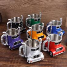 1 件手工制作的卡车咖啡杯 11 盎司半挂车形状陶瓷咖啡杯 送给咖啡和卡车爱好者的独特礼物 卡车司机 送给卡车司机的礼物 男士 - 彩色 - 查看 4