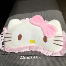 Sanrio 1 件  卡哇伊粉色毛绒 3D 眼罩可爱配件遮光眼罩生日礼物旋律睡眠眼罩