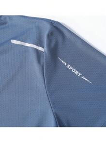 5pcs Quick Dry Breathable Men Trekking Fishing T-Shirt Soft Elastic Outdoor Sport Short Sleeve Shirts, Summer