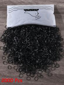 2000/4000 peças de elásticos de cabelo femininos de 0,47 polegadas para laços de cabelo, pequenos mini elásticos, grandes prendedores de rabo de cavalo para tranças, cordas de cabelo, acessórios de cabelo para uso diário, elásticos de cabelo