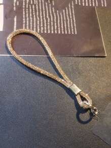 奢华闪亮水钻手机挂绳腕带，优质水钻镶嵌手腕带，时尚防丢手机配件，适合送给母亲、家人、朋友、生日、节日的手机挂饰、手机链