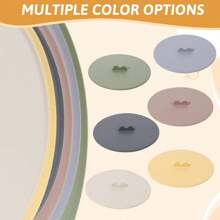 1/2/6pcs Macaron Colored Silicone Cup Lid - Heat-Resistant, Dustproof, Food Safe Circular Lid, Suitable For Tea And Water Cups, Very Suitable For Household Use
