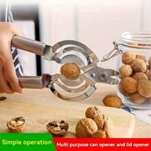 1 Pc Stainless Steel Can Opener - Multipurpose Manual Can Opener With Easy Grip Handle, Easy Bottle Opening Tool For Seniors With Arthritis And Weak Hands, Kitchen Gadgets, Kitchen Aid Tools | Sturdy Kitchen Tools | Solid Construction, Can Opener Clamp