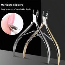 1pc Stainless Steel Cuticle Trimmer, Precise & Sharp Cuticle Cutter, Professional Nail Grooming Tool For Hangnail Removal, Ideal Gift