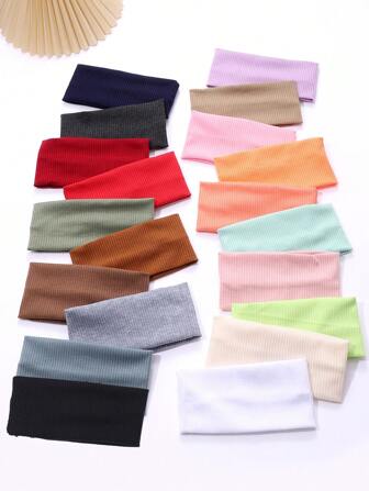 1 件男女通用运动/瑜伽/健身头带，吸汗弹性发带，适合日常锻炼，休闲时尚，优雅，涤纶制成，适合所有季节头巾头带吸汗带