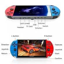 X12 Plus 7" Video Game Console 16GB Retro Handheld Portable 10000Built-In Games - 彩色 - 查看 5