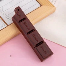 1/3/10支装巧克力黑色替换芯圆珠笔卡通仿真食物书写笔学习文具用品可爱便携可穿戴绳吊坠圆珠笔返校 - 套裝 - 查看 4