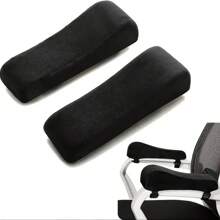 2 pièces Tapis de bras en mousse à mémoire de forme confortable - Lot de 2, composition en polyester, soulagement de la douleur, confort, accessoire de gants de bras pour fauteuil de bureau