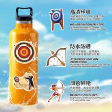 50PCS Shooting Stickers Vinyl Aesthetics Stickers Scrapbooking, Diary, Bumper, Skateboard, Water Bottle, Cartoon, Hard Hat, Car Stickers And Decals