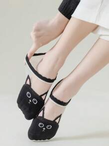 5 Pairs Women's Multi-Color Invisible Liner Socks, Suitable For Summer Wear