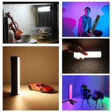PULUZ Handheld LED Stick Light - 6.7" Full Color Portable RGB, Magnetic, 2000mAh Rechargeable Battery, Various Scene Modes For Photography & Videography & Photo Suitable For Selfies And Live Streaming, Photography, Portable Light Selfies Live Streaming Photography Portable Light Selfie Light Phone Light - Black - View 11