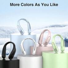 Neck Fan, Hands Bladeless Neck Fans Portable Rechargeable, 6000 MAh Battery Operated Wearable Personal Fan, Cooling Neck Fan, 3 Speeds, USB Fan Gifts Men, Women, Travel, Outdoor - Green - View 9